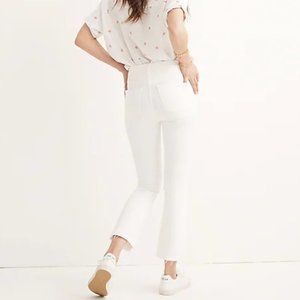 White Boot Cut Madewell Jeans